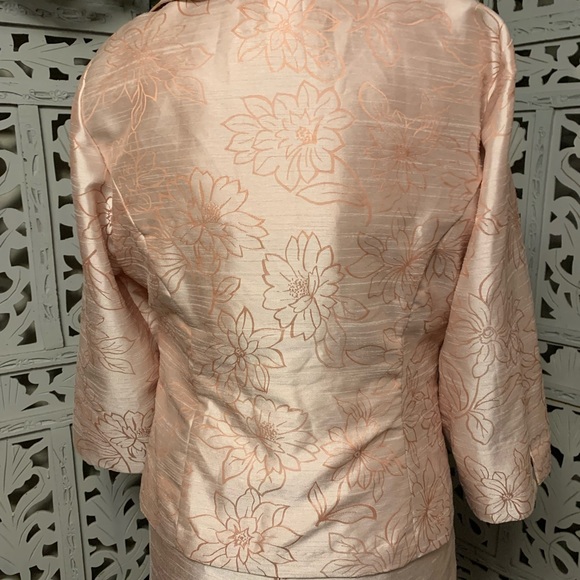 PLUS PRETTY PEARLY PINK DRESS & JACKET FORMAL SET - Picture 6 of 13